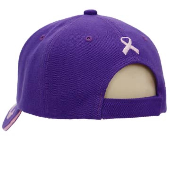 (NWT) Breast Cancer Awareness Ribbon Baseball Cap - Picture 3 of 3